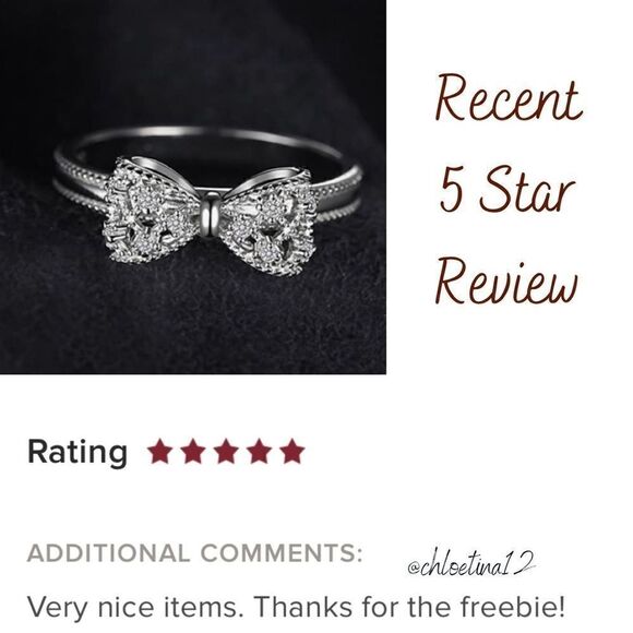 Sterling Silver Promise Love Knot Ring - Picture 6 of 6